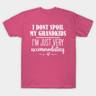 Funny Grandma Shirt, I Dont Spoil My Grandkids, Im Just Very Accommodating, Nana Tee, Gifts for Grandma T-Shirt